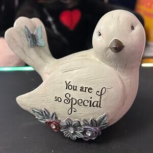 Pavilion Gift Company 41105 Decorative Special Floral Bird Figurine 3.5 Inch